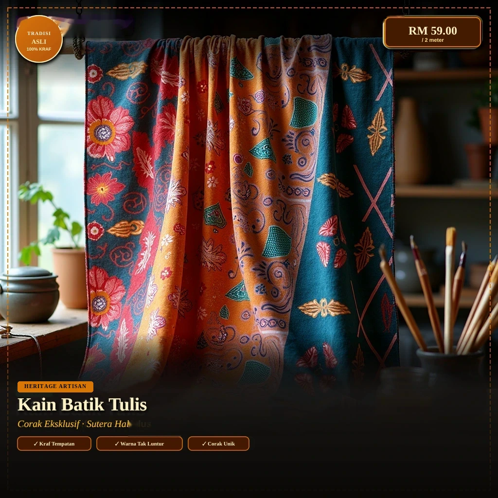 Poster Batik & kraf dijana oleh Karya