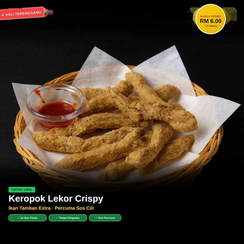 Poster Keropok lekor dijana oleh Karya